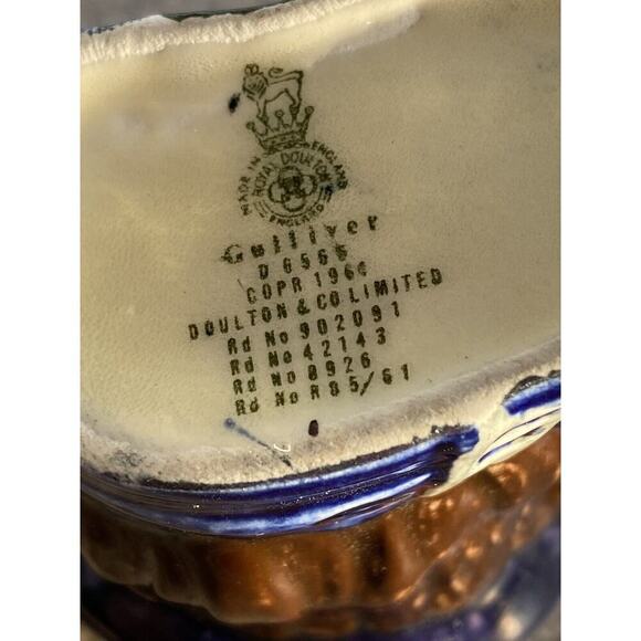 ROYAL DOULTON CHARACTER JUG GULLIVER D6563 ETC SMALL SIZE VERY RARE 1960s - Picture 8 of 12